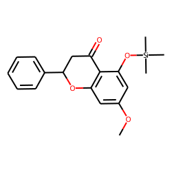 Flavanone, 5-hydroxy-7-methoxy, mono-TMS