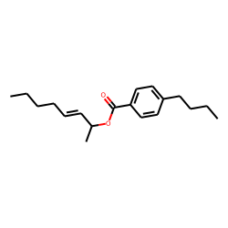 4-Butylbenzoic acid, oct-3-en-2-yl ester