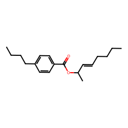 4-butylbenzoic acid, oct-3-en-2-yl ester