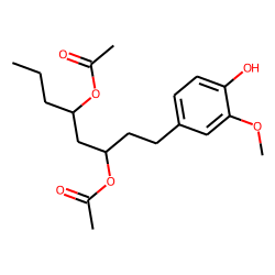 1-(4-Hydroxy-3-methoxyphenyl)octane-3,5-diyl diacetate
