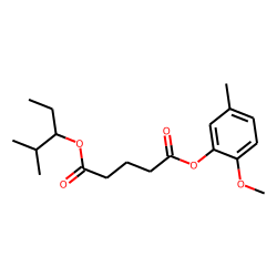 Glutaric acid, 2-methylpent-3-yl 5-methyl-2-methoxybenzyl ester