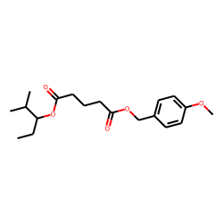 Glutaric acid, 2-methylpent-3-yl 4-methoxybenzyl ester
