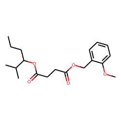 Succinic acid, 2-methoxybenzyl 2-methylhex-3-yl ester