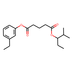 Glutaric acid, 2-methylpent-3-yl 3-ethylphenyl ester