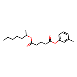 Glutaric acid, hept-2-yl 3-methylphenyl ester