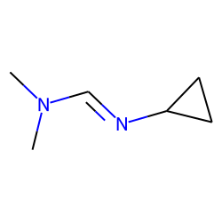 (CH3)2N-CH=N-(c-propyl)