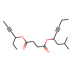 Succinic acid, hex-4-yn-3-yl 2-methyloct-5-yn-4-yl ester