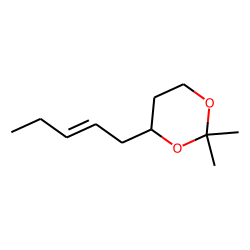 1,3-Dioxane, 2,2-dimethyl-4-(2-pentenyl), 4R