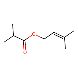 PROPANOIC ACID, 2-METHYL-, 3-METHYL-2-BUTENYL ESTER