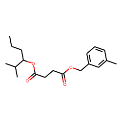 Succinic acid, 3-methylbenzyl 2-methylhex-3-yl ester