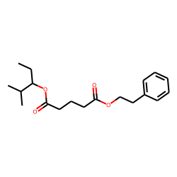 Glutaric acid, 2-methylpent-3-yl phenethyl ester