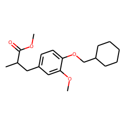 3-(3-Methoxy-4-cyclohexylmethoxy-phenyl)-2-methyl-propionic acid, methyl ester