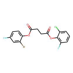 Succinic acid, 2-chloro-6-fluorophenyl 2-bromo-4-fluorophenyl ester