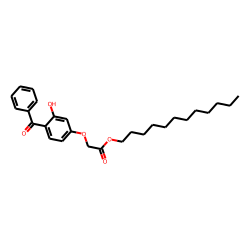 Acetic acid, 4-benzoyl-3-hydroxyphenoxy-, dodecyl ester