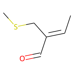 2-[(methylthio)-methyl]-2-butenal