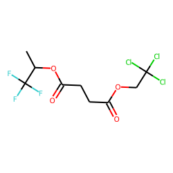 Succinic acid, 1,1,1-trifluoroprop-2-yl 2,2,2-trichloroethyl ester