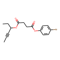 Succinic acid, hex-4-yn-3-yl 4-bromophenyl ester