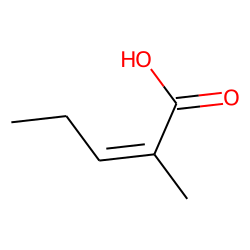 2-Pentenoic acid, 2-methyl-, (E)-