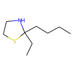 2-butyl-2-ethylthiazolidine