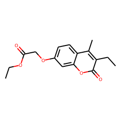 Acetic acid, (3-ethyl-4-methyl-7-coumarinyloxy)-, ethyl ester
