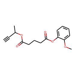 Glutaric acid, but-3-yn-2-yl 2-methoxyphenyl ester