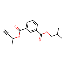 Isophthalic acid, but-3-yn-2-yl isobutyl ester