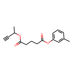 Glutaric acid, but-3-yn-2-yl 3-methylphenyl ester