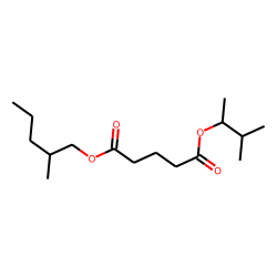 Glutaric acid, 3-methylbut-2-yl 2-methylpentyl ester