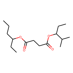 Succinic acid, 2-methylpent-3-yl 3-hexyl ester