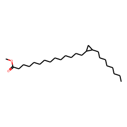 Cyclopropanetetradecanoic acid, 2-octyl-, methyl ester
