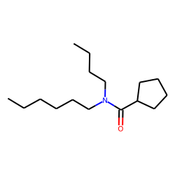 Cyclopentanecarboxamide, N-butyl-N-hexyl-