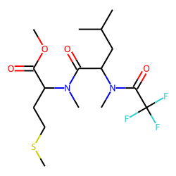 Leucine-methionine, N(«alpha»,«epsilon»)-trifluoroacetyl-N-O-permethyl derivative