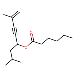 Hexanoic acid, 2,7-dimethyloct-7-en-5-yn-4-yl ester
