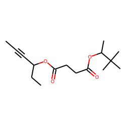 Succinic acid, hex-4-yn-3-yl 3,3-dimethylbut-2-yl ester