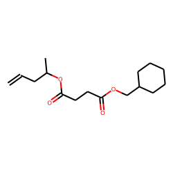 Succinic acid, cyclohexylmethyl pent-4-en-2-yl ester