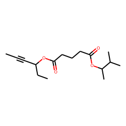Glutaric acid, hex-4-yn-3-yl 3-methylbut-2-yl ester