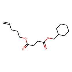 Succinic acid, cyclohexylmethyl pent-4-en-1-yl ester