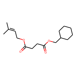 Succinic acid, cyclohexylmethyl 3-methylbut-2-en-1-yl ester