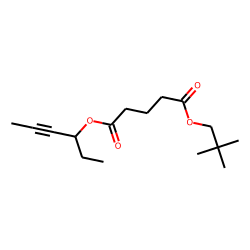 Glutaric acid, hex-4-yn-3-yl neopentyl ester