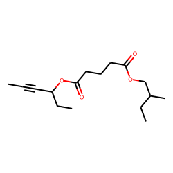 Glutaric acid, hex-4-yn-3-yl 2-methylbutyl ester