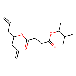 Succinic acid, 3-methylbut-2-yl hept-1,6-dien-4-yl ester