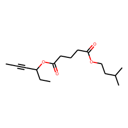 Glutaric acid, hex-4-yn-3-yl 3-methylbutyl ester