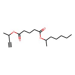 Glutaric acid, but-3-yn-2-yl 2-heptyl ester