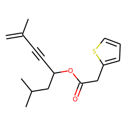 2-Thiopheneacetic acid, 2,7-dimethyloct-7-en-5-yn-4-yl ester