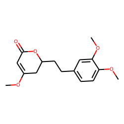 2H-Pyran-2-one, 6-[2-(3,4-dimethoxyphenyl)ethyl]-5,6-dihydro-4-methoxy-, (S)-