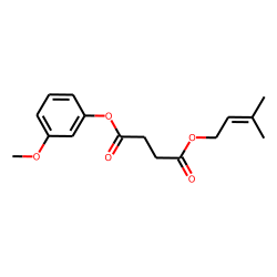 Succinic acid, 3-methylbut-2-en-1-yl 3-methoxyphenyl ester