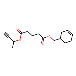 Glutaric acid, (cyclohex-3-enyl)methyl but-3-yn-2-yl ester