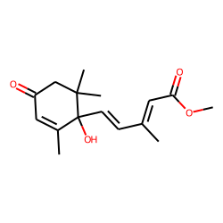 2,4-Pentadienoic acid, 5-(1-hydroxy-2,6,6-trimethyl-4-oxo-2-cyclohexen-1-yl)-3-methyl-, methyl ester, (R)-(Z,E)-