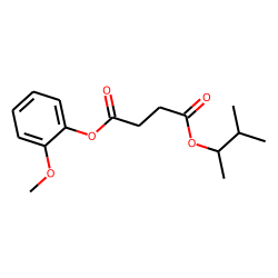 Succinic acid, 3-methylbut-2-yl 2-methoxyphenyl ester