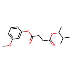 Succinic acid, 3-methylbut-2-yl 3-methoxyphenyl ester